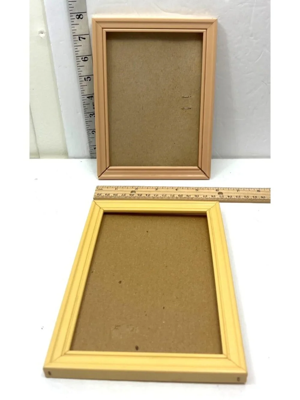 Natural Wood Photo Frames Set Of Two 5x7 Minimalist Style Home Decor No Glass